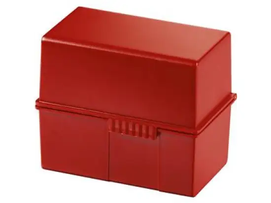 Karteibox HAN 976-17 A6-quer, rot