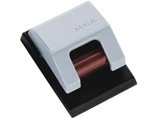 Planhalter-Rollenclip Maul 6241084 S, grau selbstklebend mit Klemmrollenautomatik, Pack 10 Stk