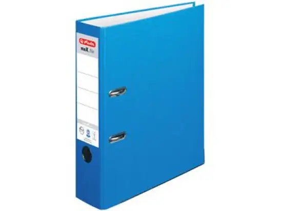 Ordner Herlitz 300002745 10841393 maX.file nature+ A4, 80mm, Pappe/Kraftpapier, blau