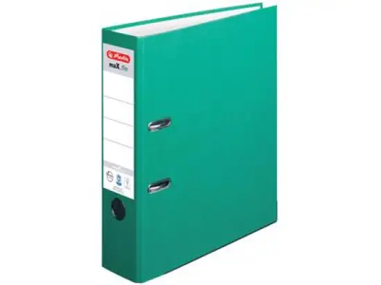 Ordner Herlitz 300002746 10841518 maX.file nature+ A4, 80mm, Pappe/Kraftpapier, grün