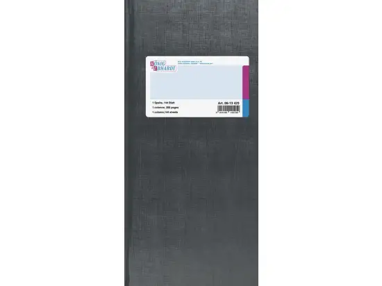 Spaltenbuch König & Ebhardt 86-13423 8613423 2/3 A4, 288 Seiten, 1 Spalten, Kunststoff, grau