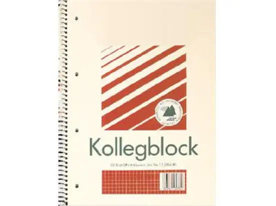 Collegeblock Landre 100050220 A4+, kariert, 80 Blatt, UWS, mit Rand, Pack 10 Stk