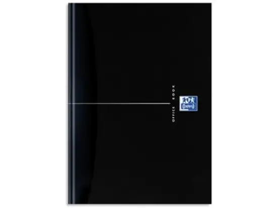 Geschäftsbuch Oxford 100100905 Notebook Office Smart Black A5 kariert 96 Blatt ECF Smart Black