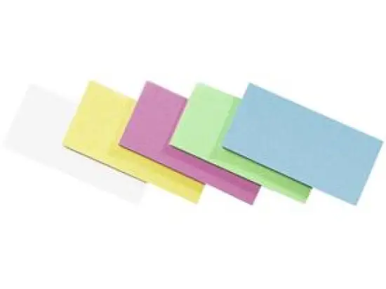 Moderationskarten Legamaster 7-252199 Rechteck 9,5x20cm farbig sortiert, Pack 500 Stk