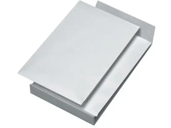 Faltentasche Securitex 30001249 399210 B4 (250 x 353 mm), ohne Fenster, Haftklebung, weiß, 50mm-Faltenboden, 130g, Pack 100 Stk