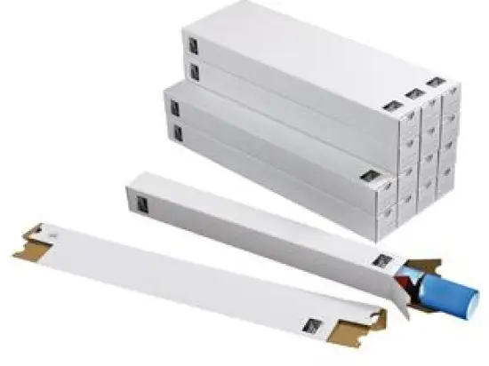 Falthülsen TidyPac TP100.001 TP 100 Planbox 500x65x65mm Viereck Wellpappe weiß, für A2