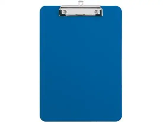 Schreibplatte / Klemmbrett Maul 2340537 A4, Kunststoff, flacher vernickelter Klemmbügel, blau