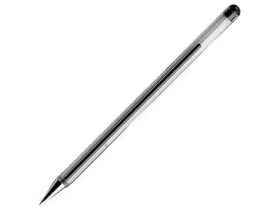 Kugelschreiber Pentel BK77-C Superb 0,35mm, Wechselmine, mit Kappe, blau, Pack 12 Stk