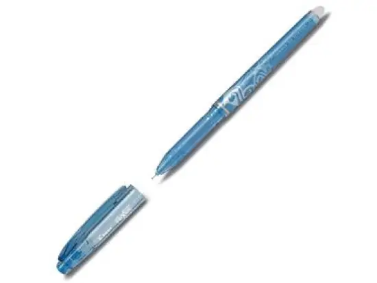 Tintenroller Pilot BL-FRP5-LB 2264010 FriXion point 0,3mm, Metallspitze, Wechselmine, mit Kappe, hellblau, Pack 12 Stk