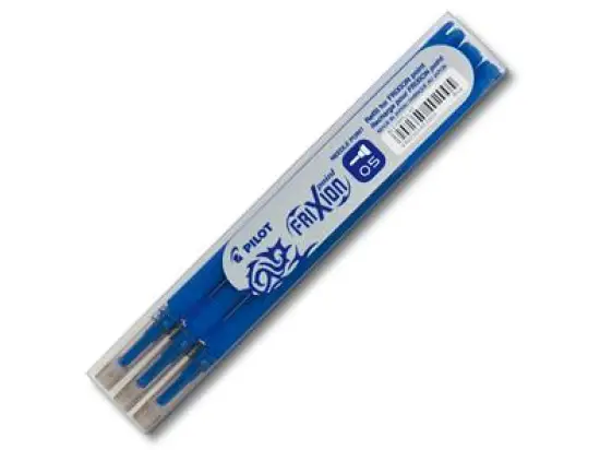Tintenrollermine Pilot BLS-FRP5-L-S3 2265003F FriXion Point 0,3mm, Metallspitze, blau, für FriXion Point, Etui 3 Stk