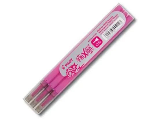 Tintenrollermine Pilot BLS-FRP5-P-S3 2265009F FriXion Point 0,3mm, Metallspitze, pink, für FriXion Point, Etui 3 Stk