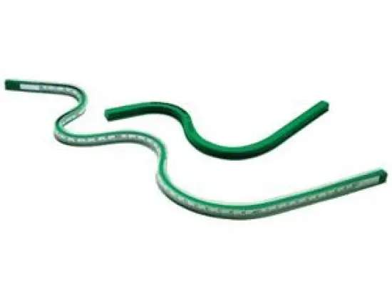 Kurvenlineal Rumold 821030 30 cm, grün