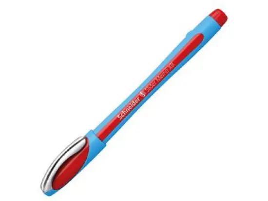 Kugelschreiber Schneider 150202 Slider Memo XB XB, Wechselmine, mit Kappe, rot