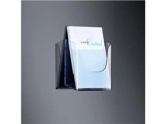 Wand-Prospekthalter Sigel LH116 1Fach/A5 glasklar Acryl