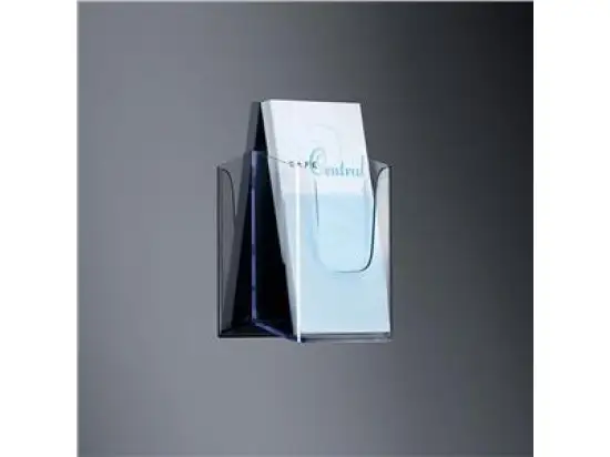 Wand-Prospekthalter Sigel LH117 1Fach/DIN lang glasklar Acryl