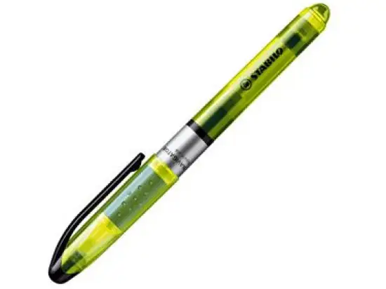 Textmarker Stabilo 545/24 Navigator 1-4mm, Keilspitze, gelb, Pack 10 Stk
