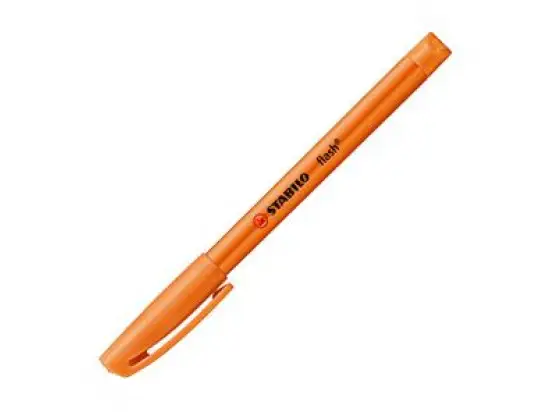 Textmarker Stabilo 555/54 flash 1-3,5mm, Keilspitze, orange, Pack 10 Stk