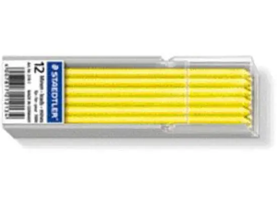 Trockenmarker-Ersatzmine Staedtler 218-1 Lumocolor non-permanent omnichrom 3mm, gelb, für Trockentextmarker 768, Pack 12 Stk