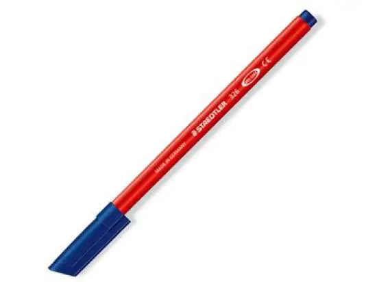 Fasermaler Staedtler 326-2 Noris Club 1mm, rot, Pack 10 Stk