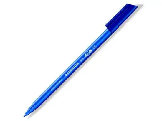 Fasermaler Staedtler 326-3 Noris Club 1mm, blau, Pack 10 Stk