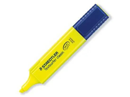 Textmarker Staedtler 364-1 Textsurfer classic 1-5mm, Keilspitze, gelb