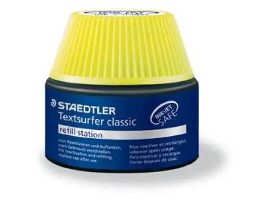 Textmarker-Nachfülltusche Staedtler 48864-1 488 64-1 Textsurfer classic gelb, für Textmarker classic 364, Pack 4 x 30ml