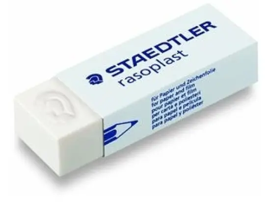 Radierer Staedtler 526B20 526 B20 rasoplast weiß Blei, Pack 20 Stk