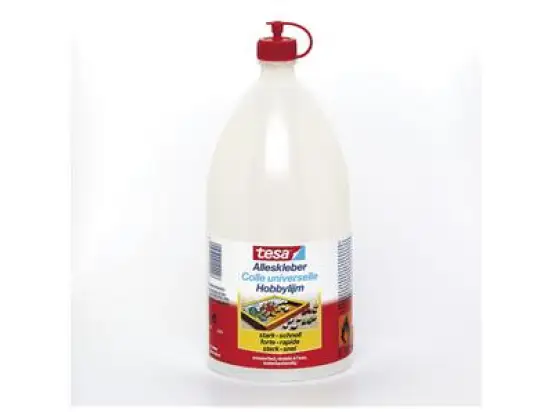 Alleskleber Tesa 57007-00003-00 wasserfest, transparent, mit Lösungsmittel, Flasche 1750g