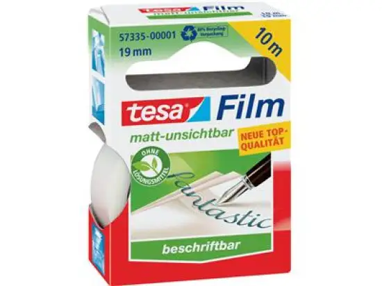Klebefilm Tesa 57335-00001-00 tesafilm 19mm x 10m matt-unsichtbar beschriftbar