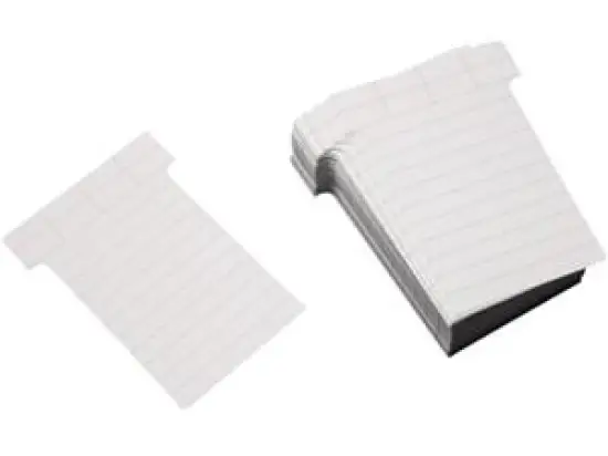 T-Karten Ultradex 542158 60 x 85 mm, 1-seitig liniert, Farbe: 58 weiß, Pack 100 Stk