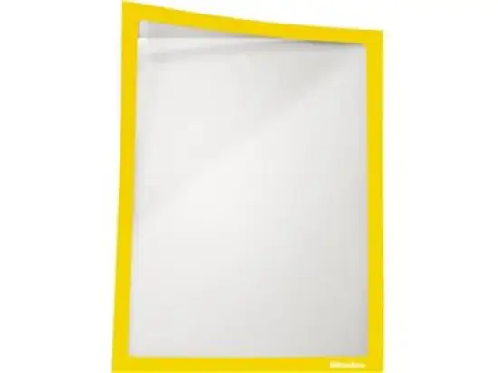 Infotasche Ultradex 889002 A4-hoch/quer (312 x 225 mm), magnetisch, Rahmenfarbe: 02 (gelb), Pack 5 Stk