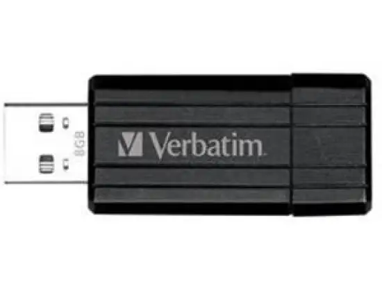 USB-Stick Verbatim 49062 PinStripe 8GB 67x mit Schiebemechanismus
