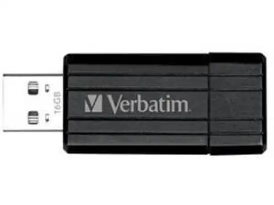 USB-Stick Verbatim 49063 PinStripe 16GB 67x mit Schiebemechanismus
