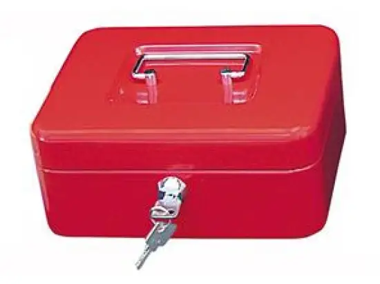 Geldkassette Wedo 145202H 145 202H H-Serie Metall, Größe 2, rot