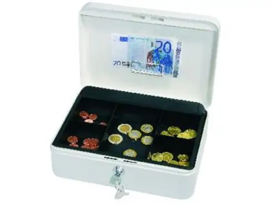 Geldkassette Wedo 145300H 145 300H H-Serie Metall, Größe 3, weiß