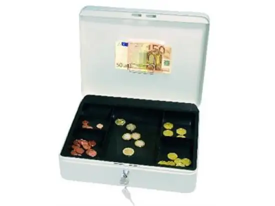 Geldkassette Wedo 145400H 145 400H H-Serie Metall, Größe 4, weiß