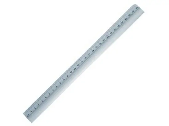 Lineal Wedo 525331 52 5331 30cm, Aluminium, silber, Standard, mit Rutschbremse, ohne Stahlkante, Pack 5 Stk