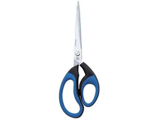 Schere Wedo 98910 989 10 Soft-Cut Premium Line Länge: 25,5 cm, Gummigriff schwarz/blau Edelstahl