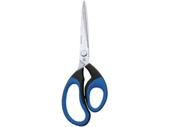 Schere Wedo 9898 989 8 Soft-Cut Premium Line Länge: 21 cm, Edelstahl, Gummigriff schwarz/blau
