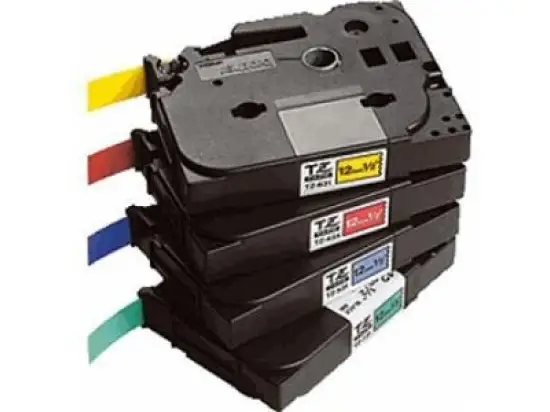 Schriftband-Kassette Brother TZe-N231 schwarz auf weiß 12mm/8m unlaminiert