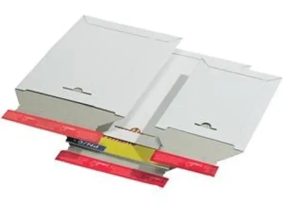 Versandtasche ColomPac CP 012.07 Karton 310x445 weiß aus Vollpappe, für A3