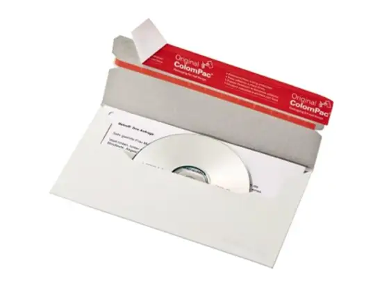 CD / DVD-Versandtasche ColomPac CP 040.16 Karton CD/DVD DL/ohne Fenster weiß