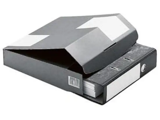 Versandbox ColomPac CP 058.85 Wellkarton 322x288x50mm anthrazit/weiß, für Ordner 50mm