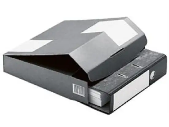 Versandbox ColomPac CP 058.88 Wellkarton 322x288x80mm anthrazit/weiß, für Ordner 80mm