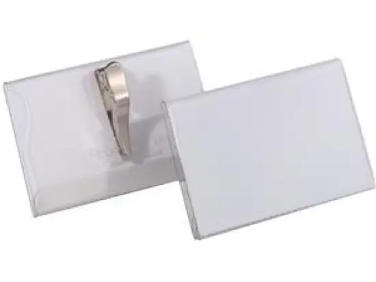 Namensschild Durable 8111-19 811119 54x90mm Krokoklemme, Pack 25 Stk