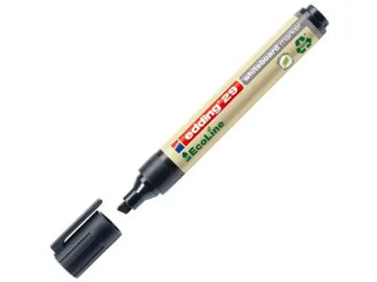 Whiteboardmarker Edding 29 EcoLine 4-29001 1-5mm, Keilspitze, schwarz