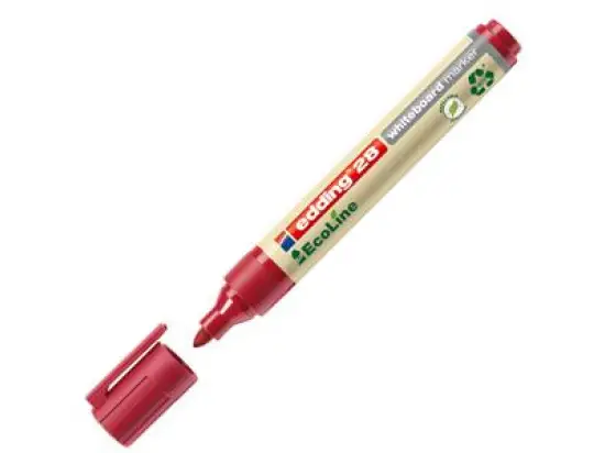 Whiteboardmarker Edding 28 EcoLine 4-28002 1,5-3mm, Rundspitze, rot