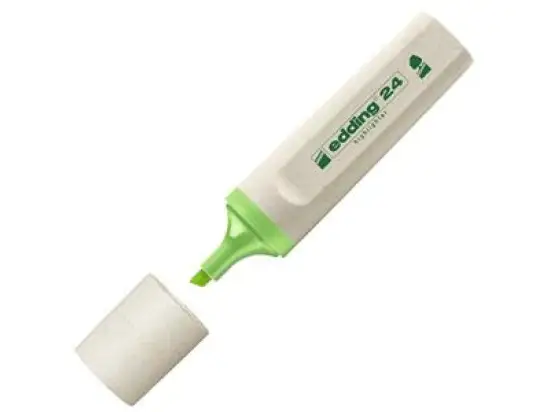 Textmarker Edding 24 EcoLine 4-24011 2-5mm, Keilspitze, hellgrün
