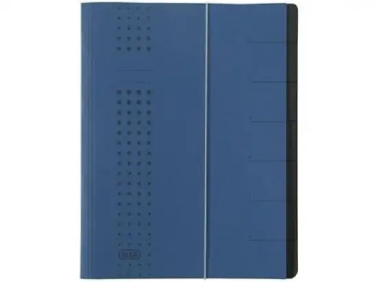 Ordnungsmappe Elba 400002023 42495DB Chic A4, 7-Fächer, Karton-Einband, dunkelblau