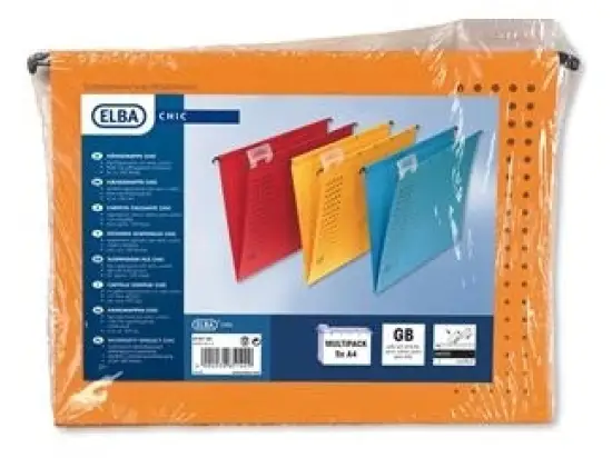 Hängemappe Elba 100560143 85801GB Chic Ultimate A4, Canson Karton 240g, gelb, Pack 5 Stk